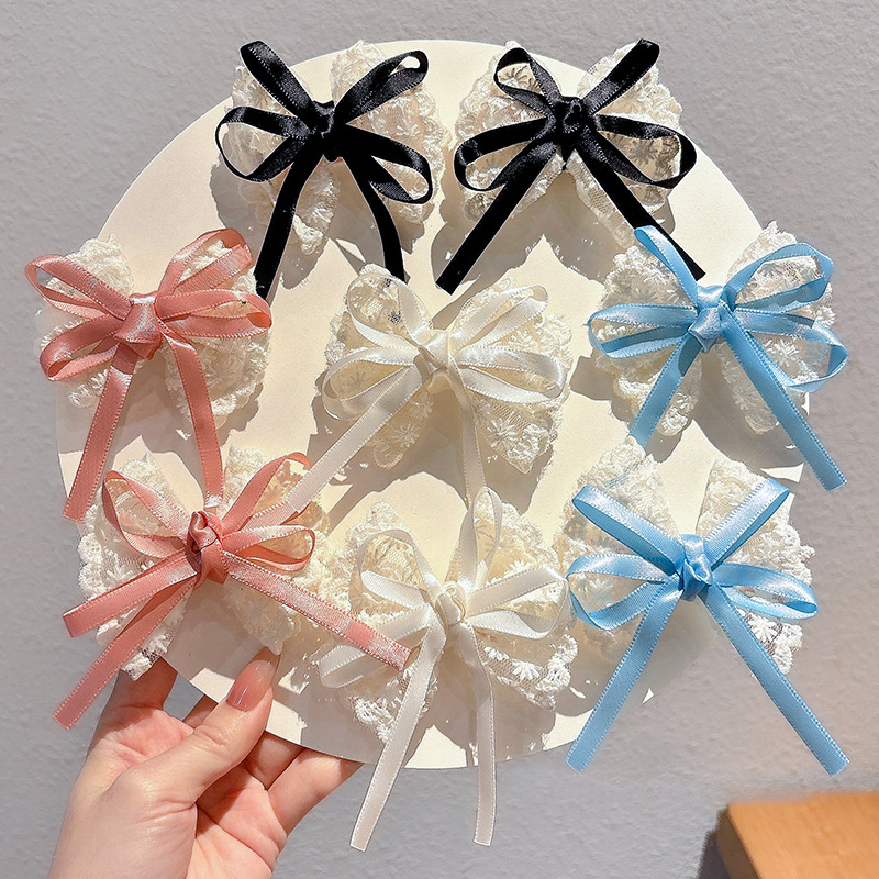 2Pcs 우아한 레이스 보우 머리핀 여성 패션 레드 리 - Travel Accessories Designer 리뷰 및 가격