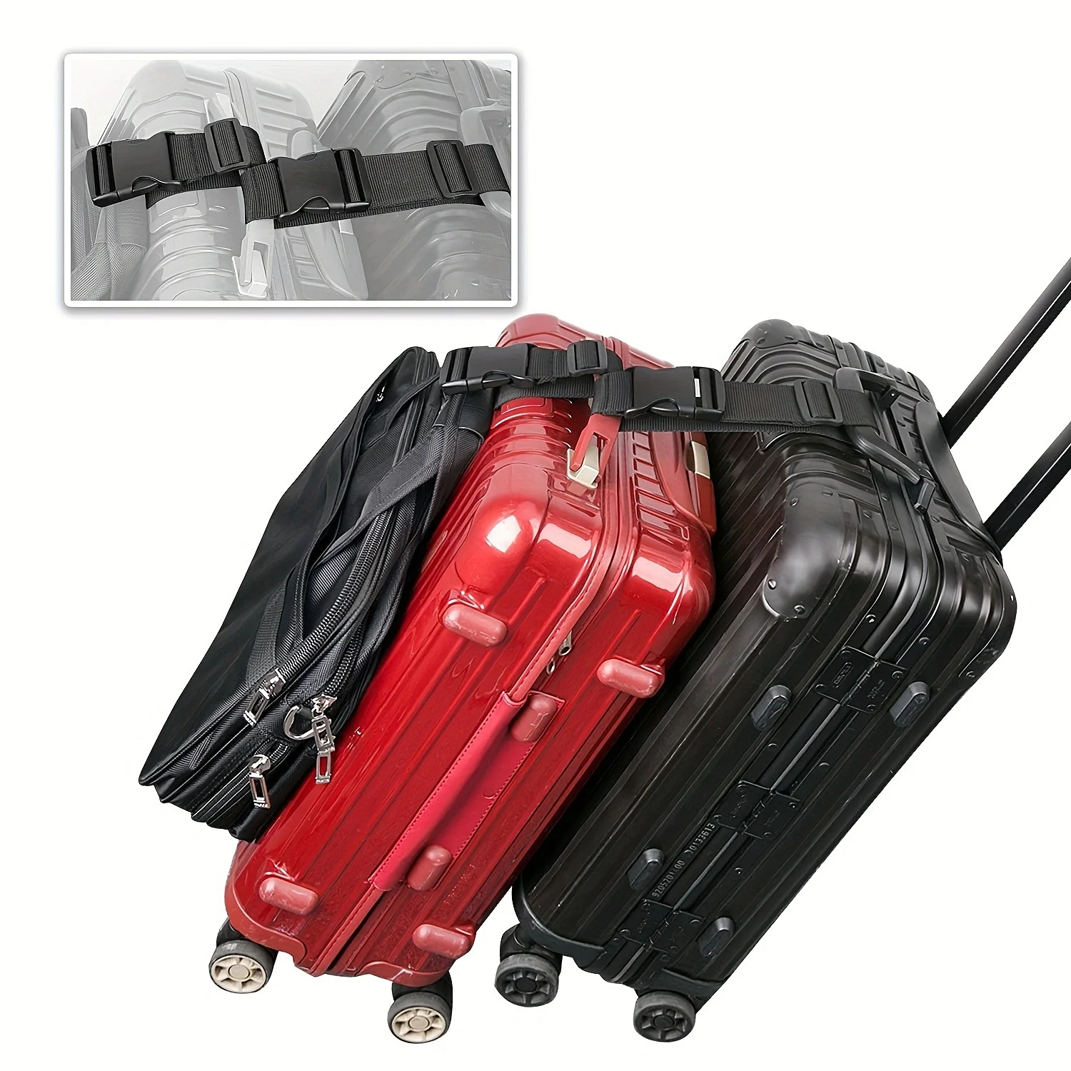 1pc 간단한 조절 가능한 수하물 스트랩, 여행 가방 - Travel Accessories Luggage Straps 리뷰 및 가격