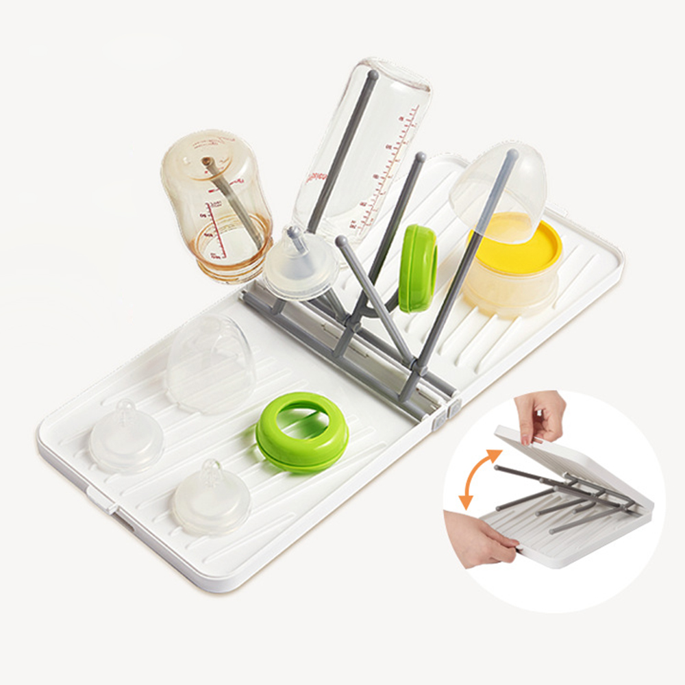 트레이가 있는 접이식 아기 젖병 건조 랙, 여행용 아기 - Travel Accessories For 1 Year Old 리뷰 및 가격