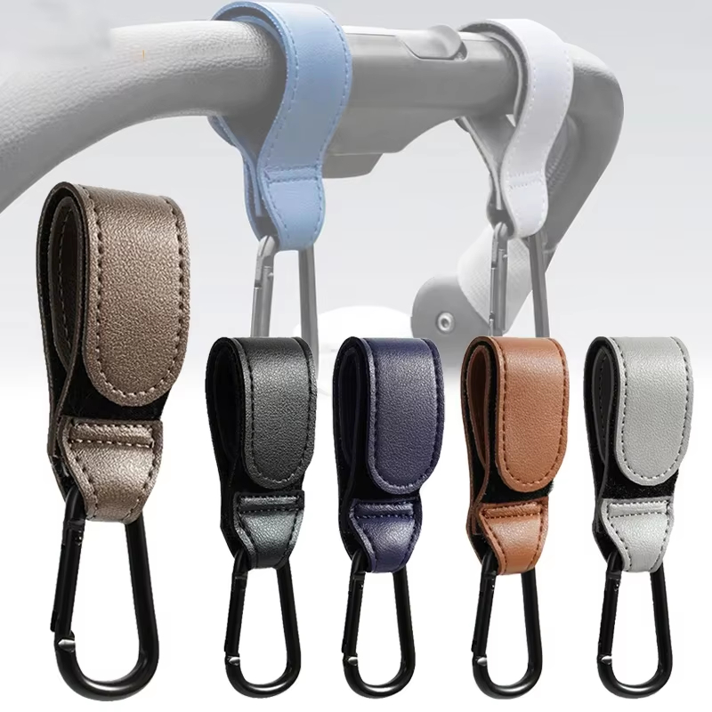 2개 가죽 카트 걸이 아기 유모차 걸이 PU 조절 가능 - Travel Accessories For 1 Year Old 리뷰 및 가격