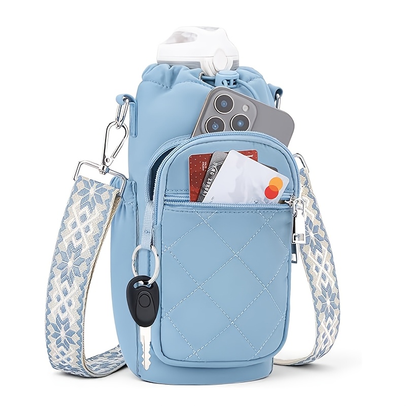 Travel Accessories Holder - 크로스바디 보온 물병 홀더 가방, 조절