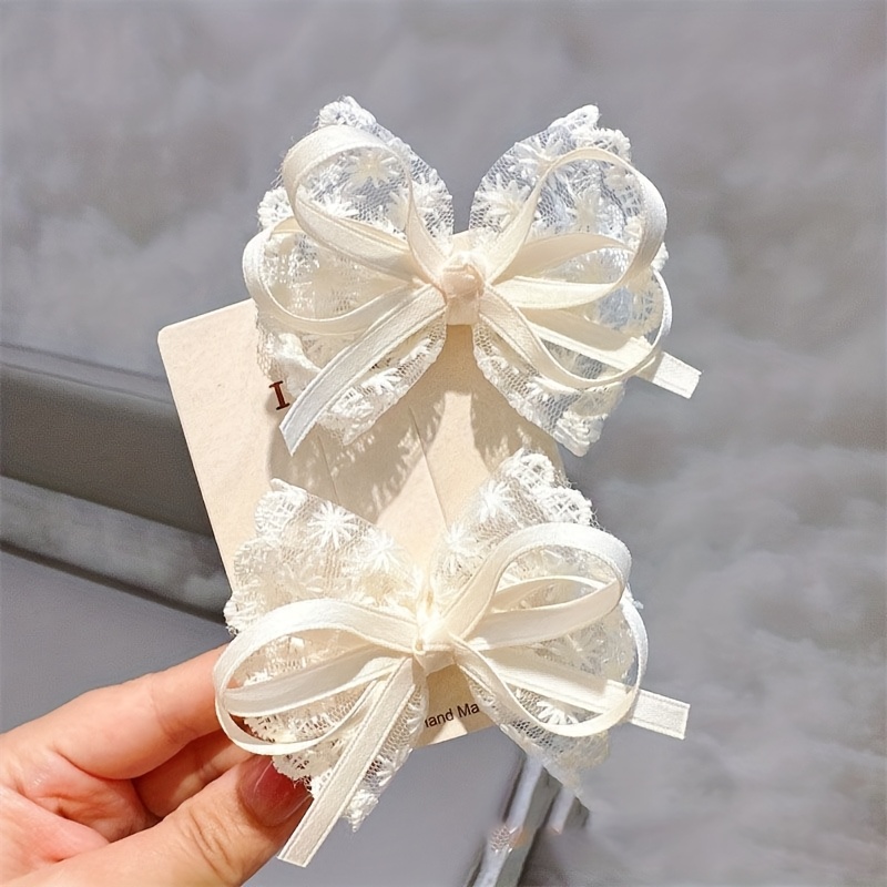 2Pcs 우아한 레이스 보우 머리핀 여성 패션 레드 리 - Travel Accessories Designer 리뷰 및 가격