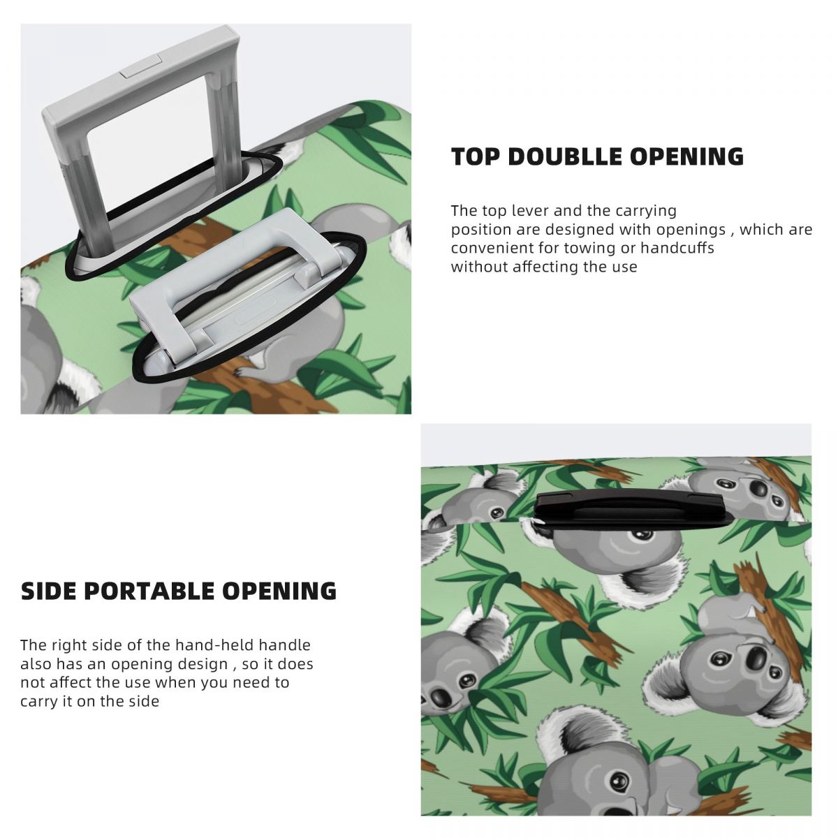 패션 귀여운 호주 곰 아기 코알라 여행 가방 커버 보호 - Travel Accessories Australia 리뷰 및 가격