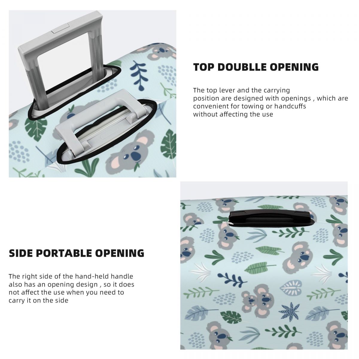 맞춤형 귀여운 호주 코알라 곰 여행 가방 커버 보호대  - Travel Accessories Australia 리뷰 및 가격