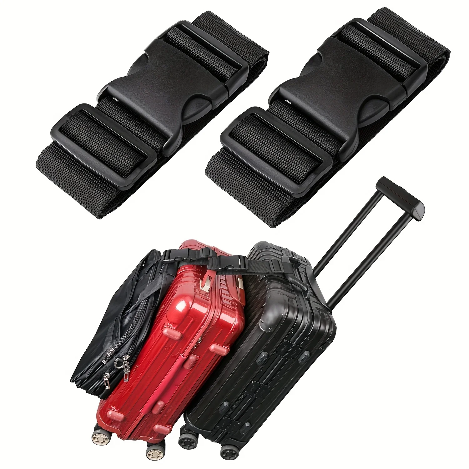 1pc 간단한 조절 가능한 수하물 스트랩, 여행 가방  - Travel Accessories Luggage Straps 리뷰 및 가격