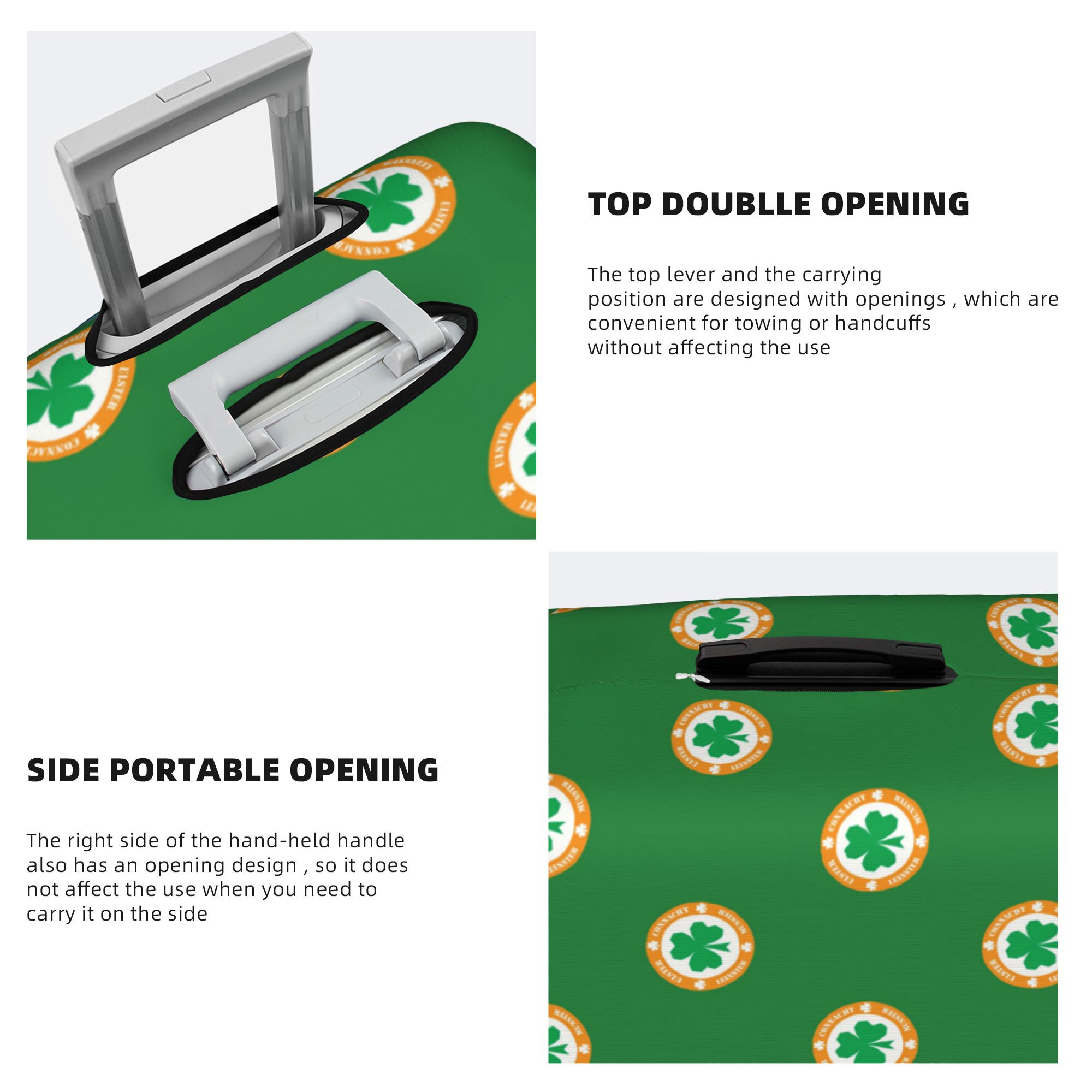 아일랜드 아일랜드 샴록 수하물 커버 패션 성 패트릭 데 - Travel Accessories Ireland 리뷰 및 가격