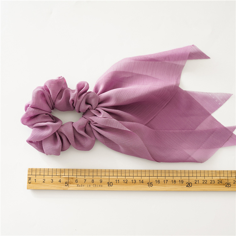 1Pc 패션 25cm 쉬폰 긴 리본 Scrunchies - Travel Accessories Holder 리뷰 및 가격