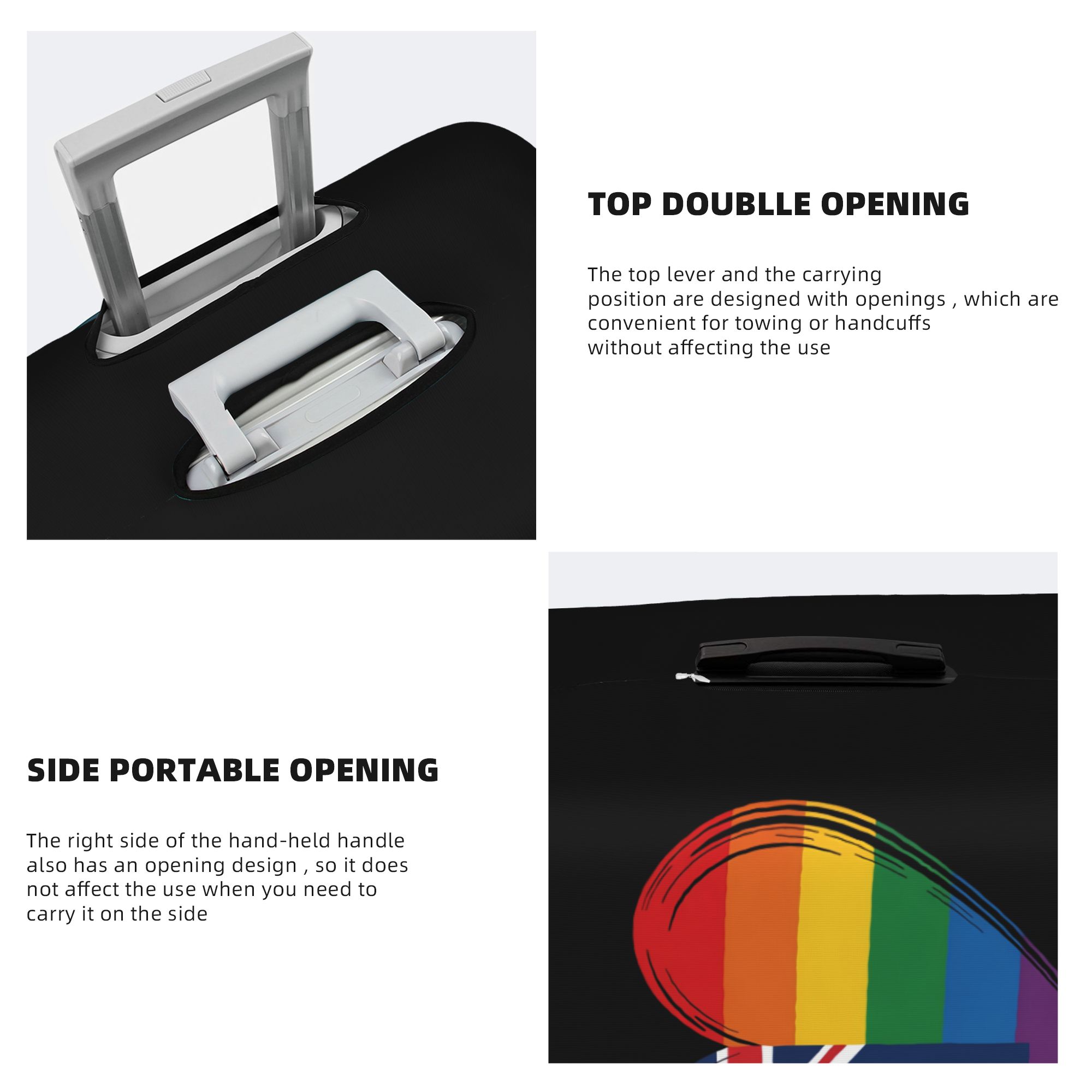 LGBTQ 호주 게이 프라이드 하트 수하물 커버 게이  - Travel Accessories Australia 리뷰 및 가격