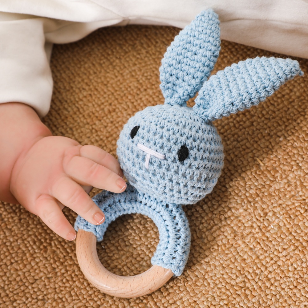 나무 아기 딸랑이 장난감, 수제 크로셰 감각 자극 장난 - Travel Accessories For 1 Year Old 리뷰 및 가격
