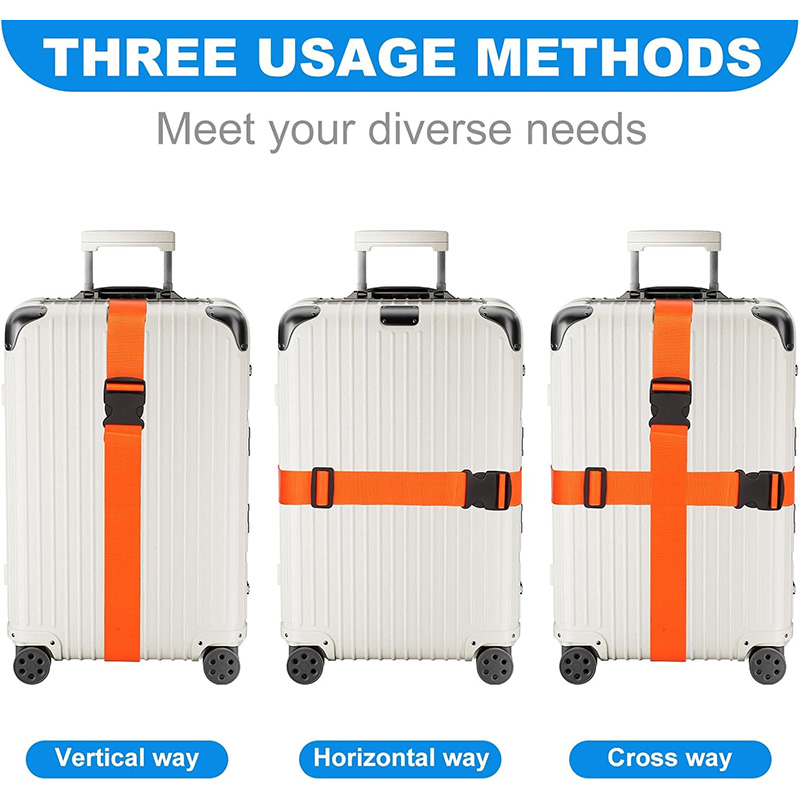 새로운 직선형 수하물 스트랩, 조절 가능한 버클이 있는 - Travel Accessories Luggage Straps 리뷰 및 가격