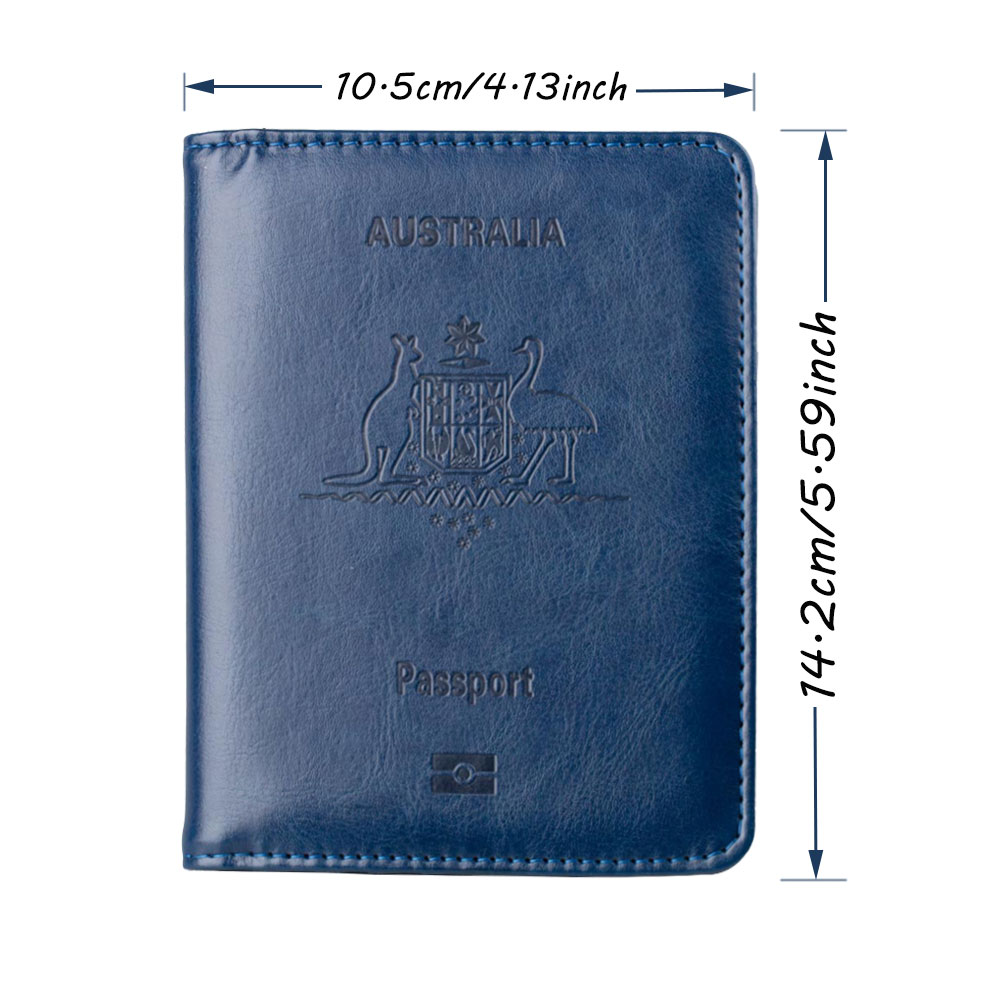 맞춤형 이름 호주 RFID 차단 PU 가죽 여권 홀더, - Travel Accessories Australia 리뷰 및 가격