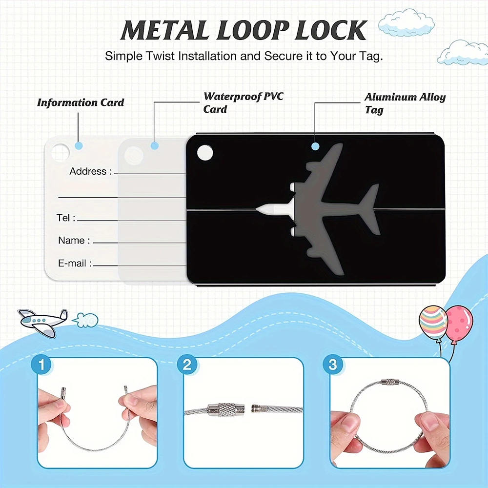 알루미늄 합금 여행 수하물 태그 교수형 태그 가방 태그 - Travel Accessories On Plane 리뷰 및 가격