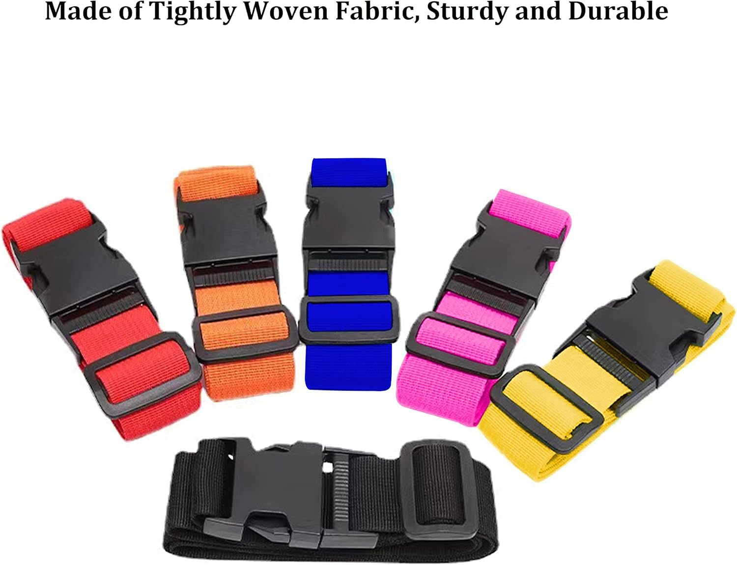 2팩 조절 가능한 수하물 스트랩 밝은 색상의 여행 가방 - Travel Accessories Luggage Straps 리뷰 및 가격