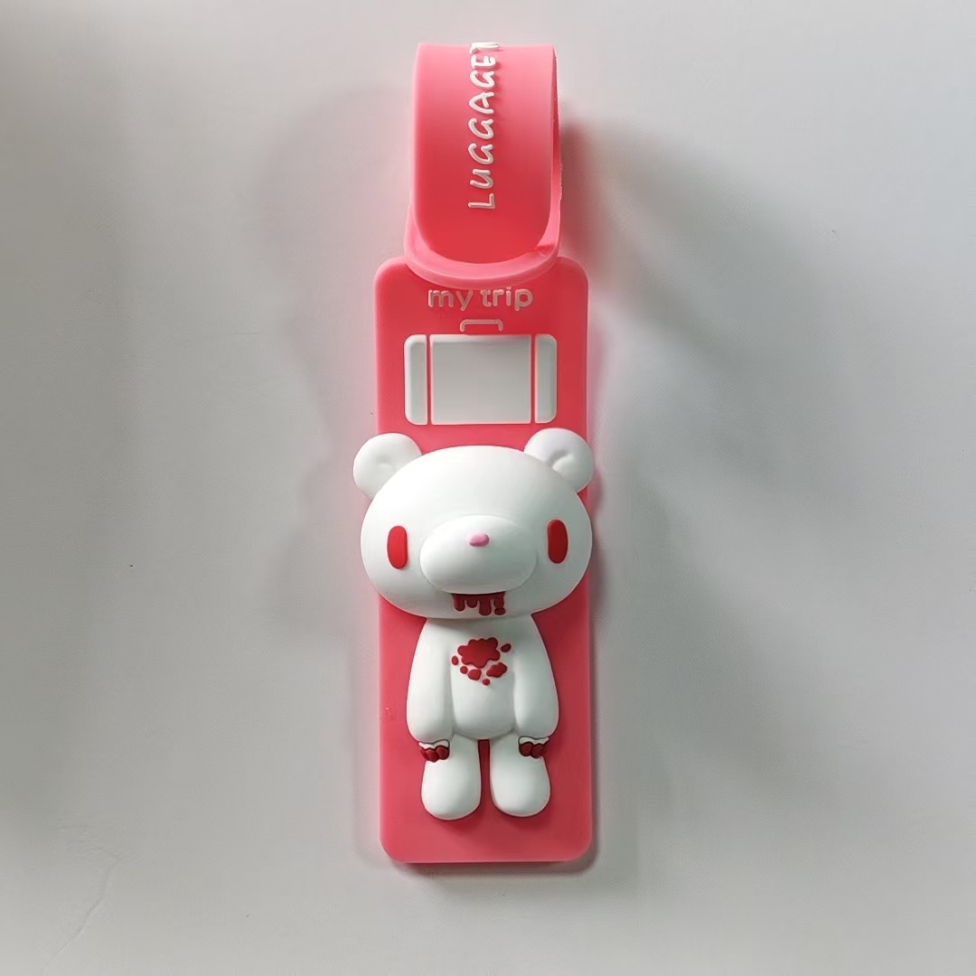 귀여운 만화 곰 실리콘 러기지 태그, 분실 방지 여행  - Travel Accessories Luggage Straps 리뷰 및 가격