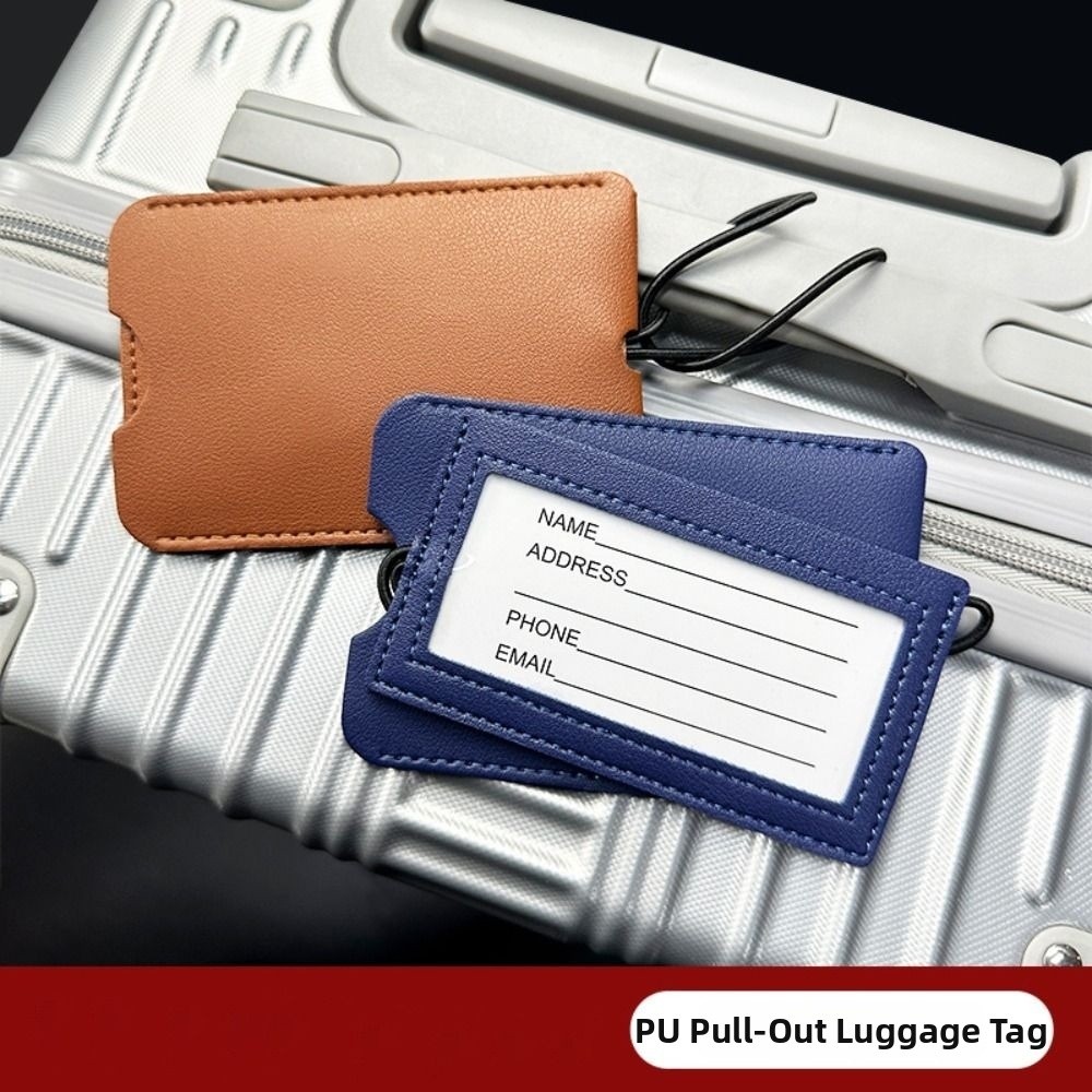 PU 가죽 풀아웃 러기지 태그 부드러운 레드 컬러 러기 - Travel Accessories Luggage Straps 리뷰 및 가격