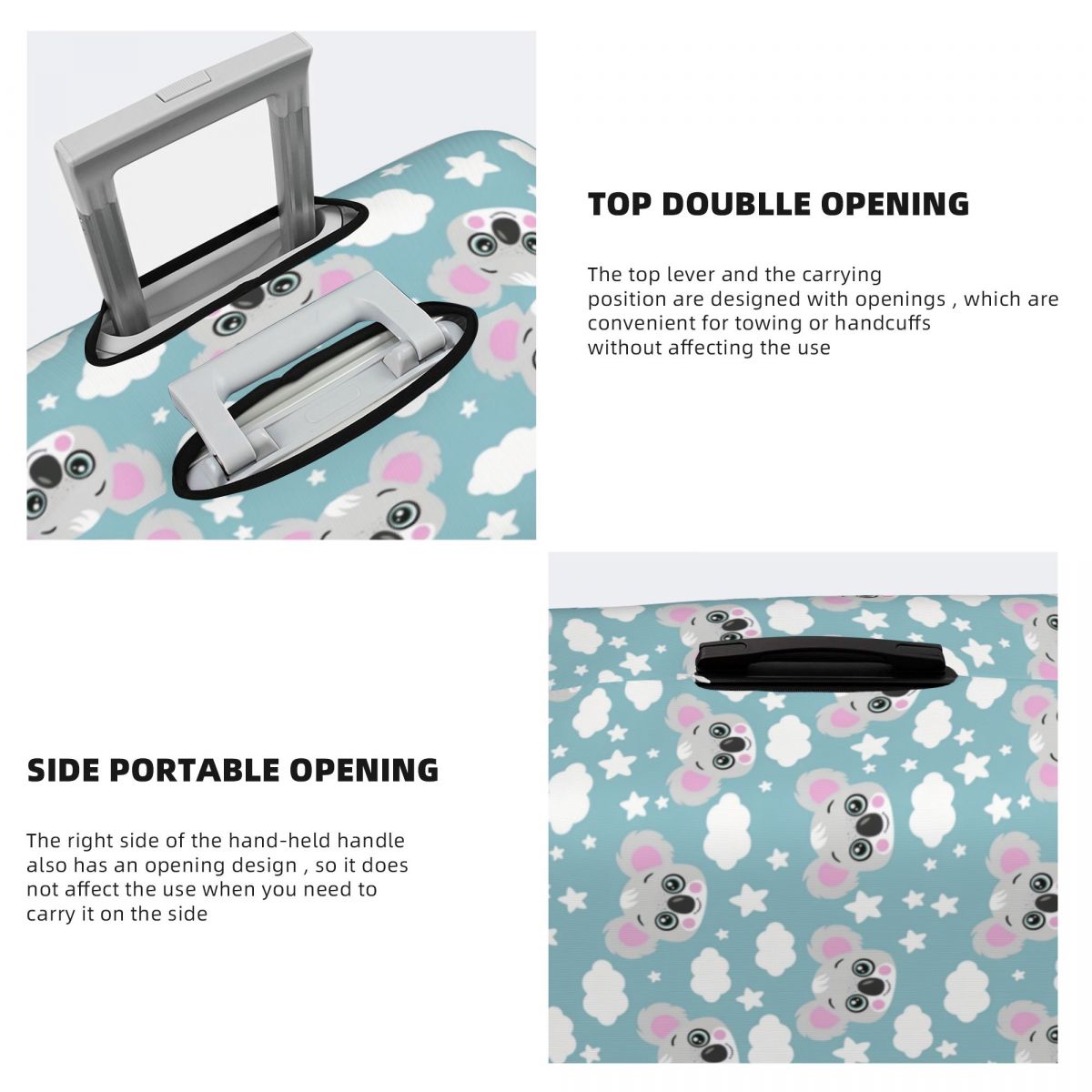 귀여운 호주 코알라 곰 아기 수하물 커버 탄성 여행 가 - Travel Accessories Australia 리뷰 및 가격