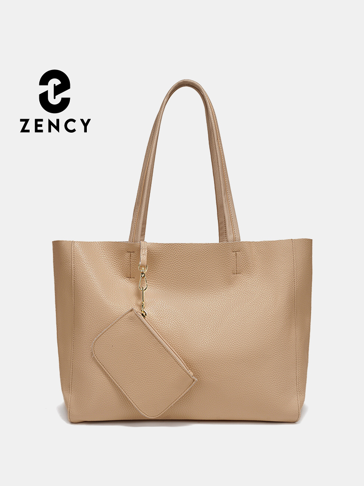 Zency 정품 가죽 대형 토트 백 비치 핸드백 럭셔리 - Travel Accessories Luxury 리뷰 및 가격