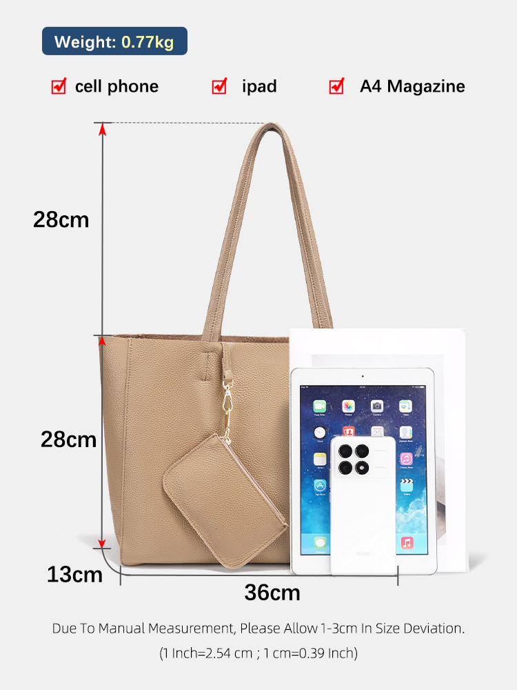 Zency 정품 가죽 대형 토트 백 비치 핸드백 럭셔리 - Travel Accessories Luxury 리뷰 및 가격