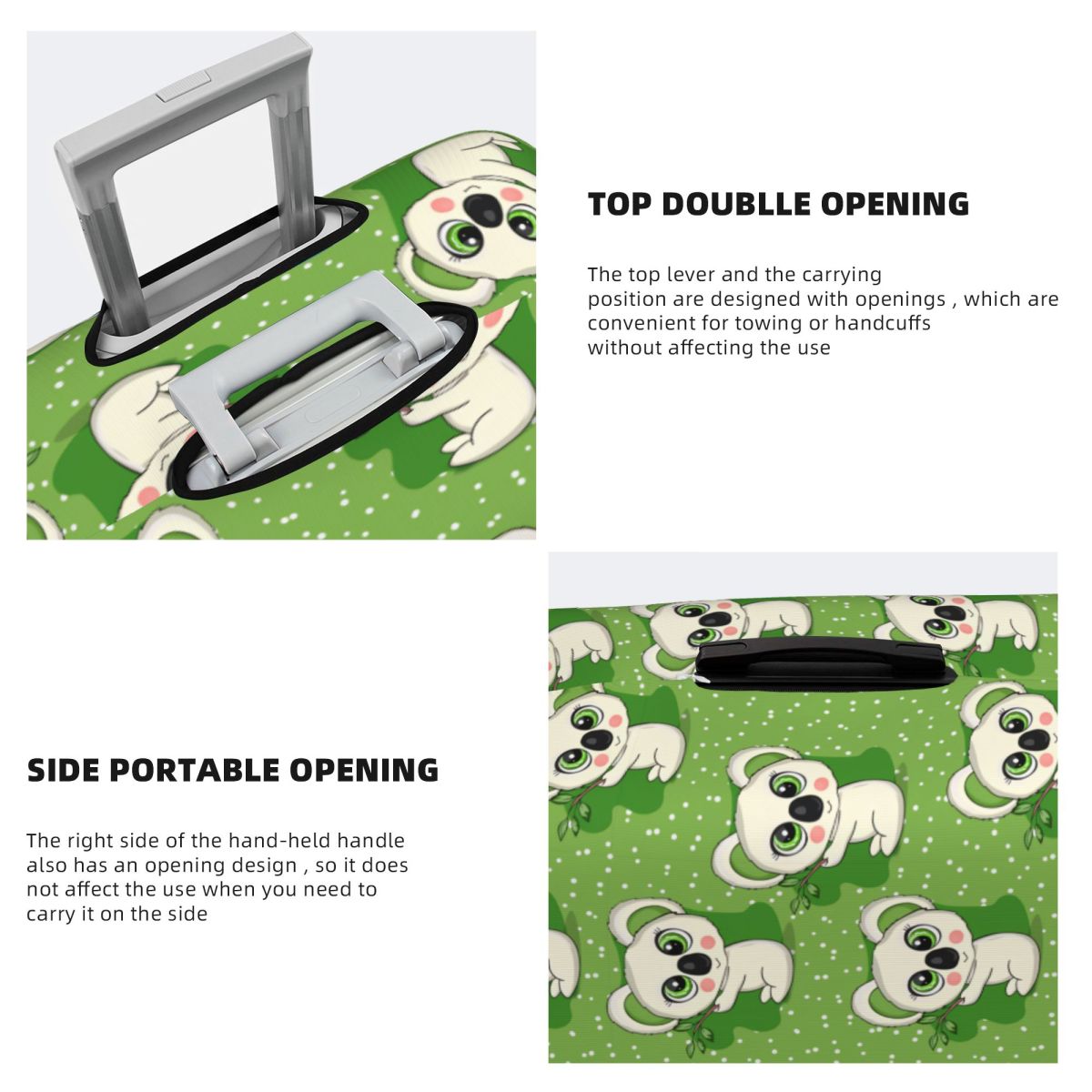 맞춤형 만화 호주 곰 코알라 여행 가방 커버 보호대 패 - Travel Accessories Australia 리뷰 및 가격