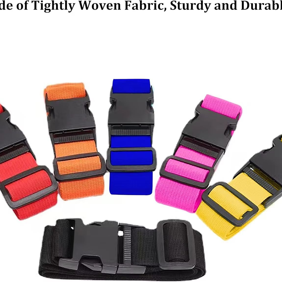 밝은 색상 조절 가능한 수하물 스트랩 2팩 고강도 여행 - Travel Accessories Luggage Straps 리뷰 및 가격