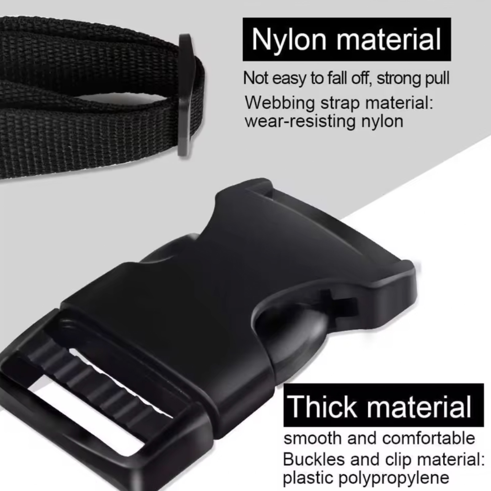 4M 나일론 웨빙 스트랩, 10개의 플랫 사이드 릴리스 - Travel Accessories Luggage Straps 리뷰 및 가격