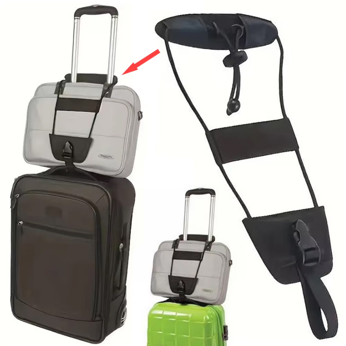 여행용 가방 연결 스트랩, 여행 가방 손잡이에 작은 가 - Travel Accessories Luggage Straps 리뷰 및 가격