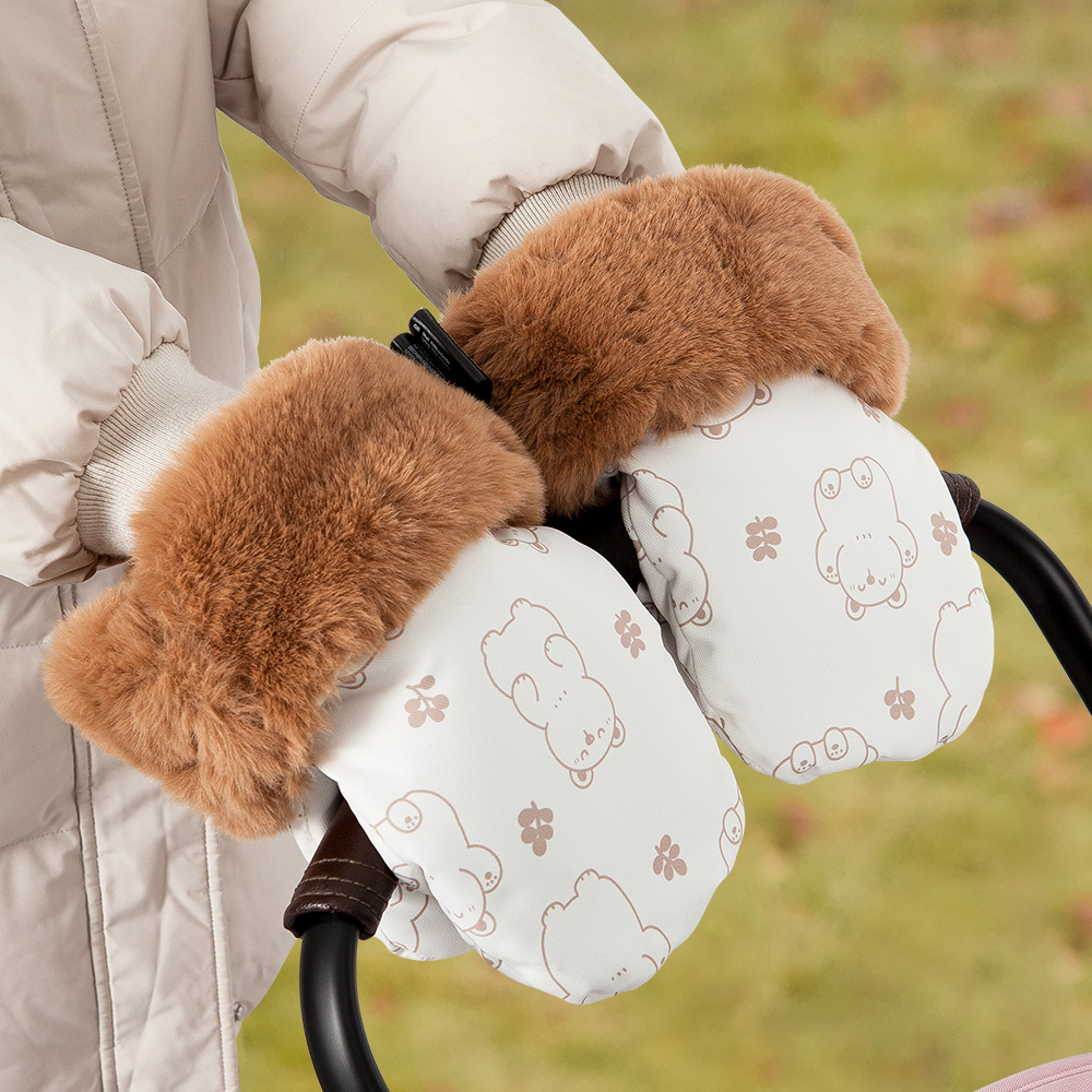 아기 유모차 장갑, 따뜻한 겨울, 두꺼운 내부 모피 동 - Travel Accessories For 1 Year Old 리뷰 및 가격
