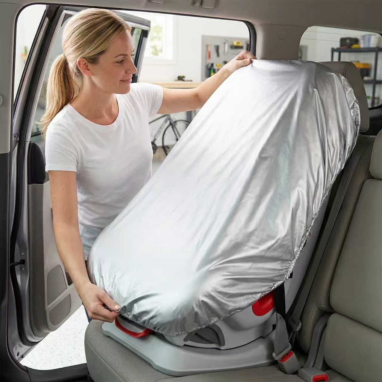 1PC 실버 베이비 카시트 차양 커버는 열과 태양 UV - Travel Accessories For 1 Year Old 리뷰 및 가격