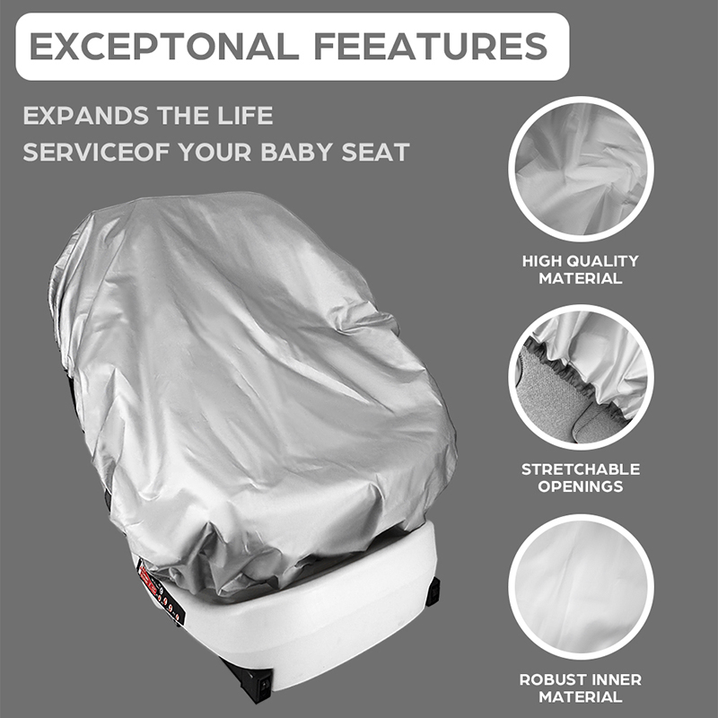 1PC 실버 베이비 카시트 차양 커버는 열과 태양 UV - Travel Accessories For 1 Year Old 리뷰 및 가격