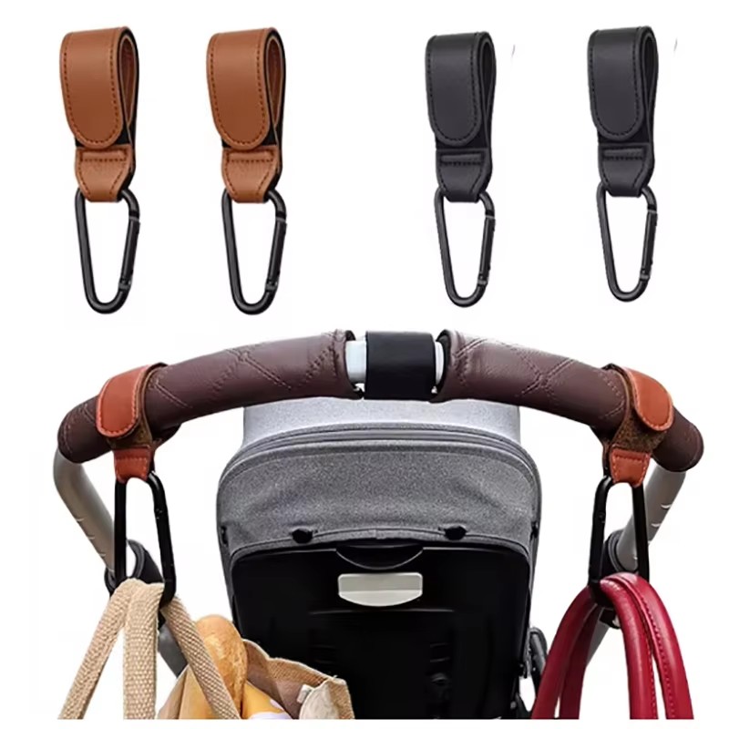 아기 유모차 걸이 패션 PU 가죽 조절 가능 유모차 걸 - Travel Accessories For 1 Year Old 리뷰 및 가격