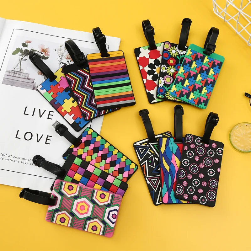 여행 가방 컬러 패턴 수하물 태그 디자인, ID 태그, - Travel Accessories Designer 리뷰 및 가격