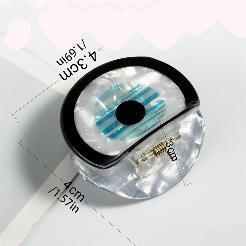 블루 악마 눈 머리 클로 머리핀, PVC 헤어 클립,  - Travel Accessories Holder 리뷰 및 가격